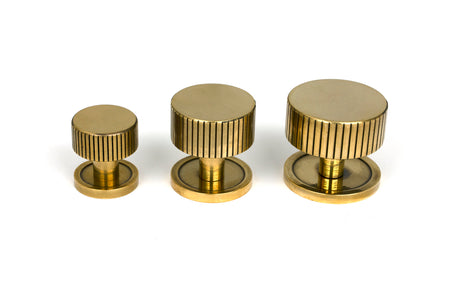 From The Anvil - Aged Brass Judd Cabinet Knob - 32mm (Plain) | Sku. 50380 | Trade Door Handles.