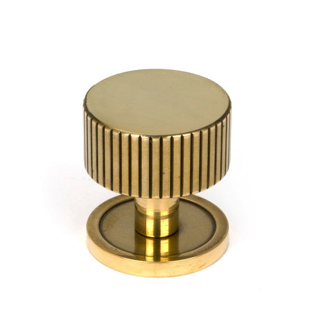 From The Anvil - Aged Brass Judd Cabinet Knob - 32mm (Plain) | Sku. 50380 | Trade Door Handles.
