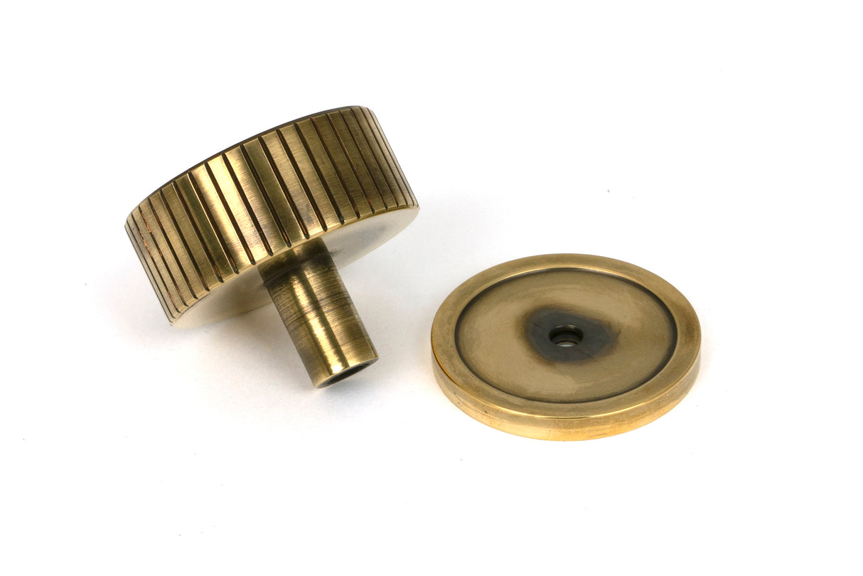 From The Anvil - Aged Brass Judd Cabinet Knob - 38mm (Plain) | Sku. 50383 | Trade Door Handles.
