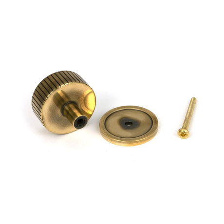 From The Anvil - Aged Brass Judd Cabinet Knob - 38mm (Plain) | Sku. 50383 | Trade Door Handles.