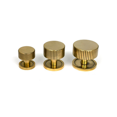 From The Anvil - Aged Brass Judd Cabinet Knob - 38mm (Plain) | Sku. 50383 | Trade Door Handles.
