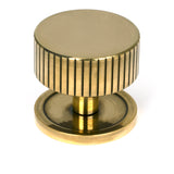 From The Anvil - Aged Brass Judd Cabinet Knob - 38mm (Plain) | Sku. 50383 | Trade Door Handles.