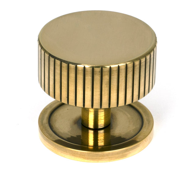 From The Anvil - Aged Brass Judd Cabinet Knob - 38mm (Plain) | Sku. 50383 | Trade Door Handles.