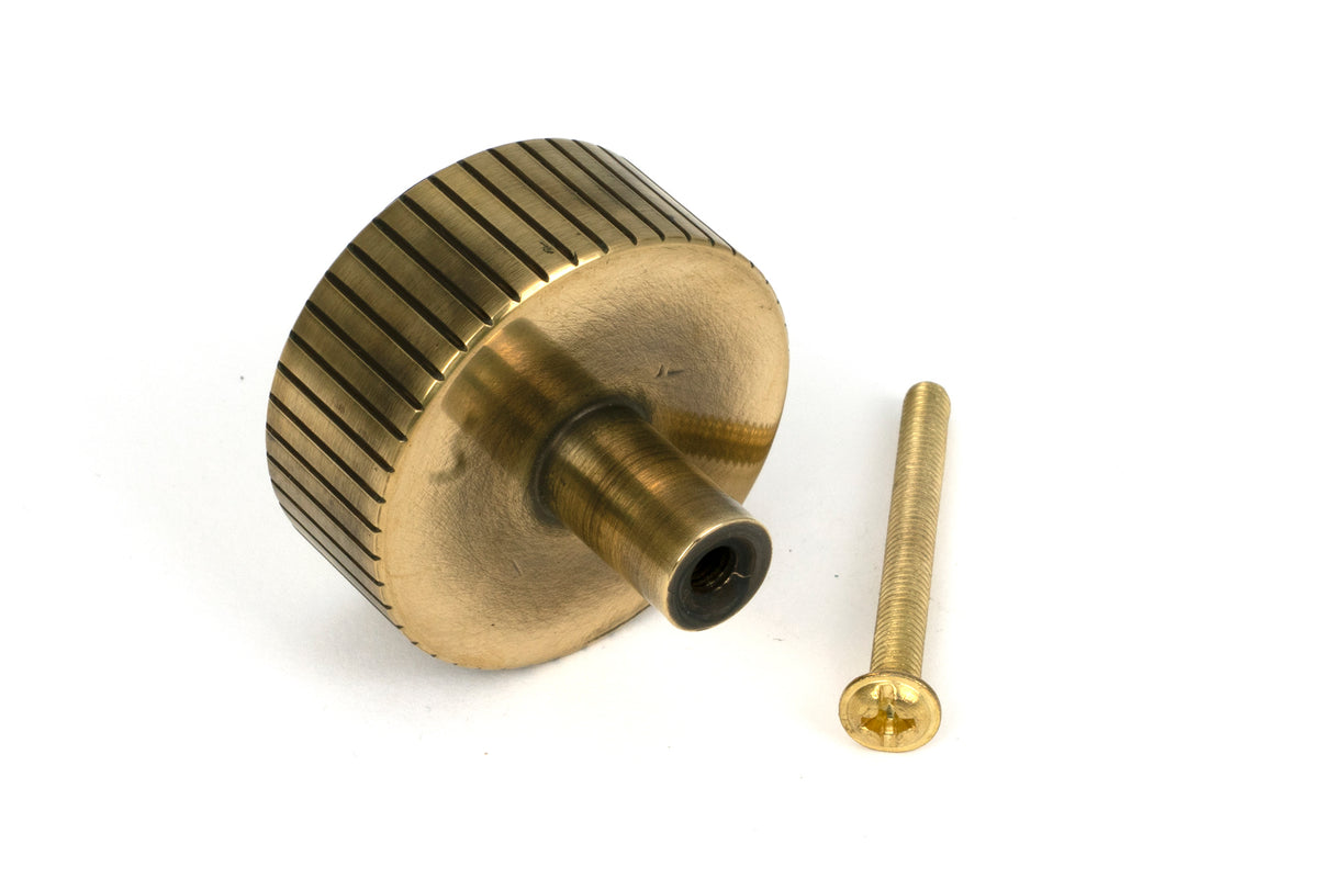 From The Anvil - Aged Brass Judd Cabinet Knob - 38mm (No rose) | Sku. 50384 | Trade Door Handles.