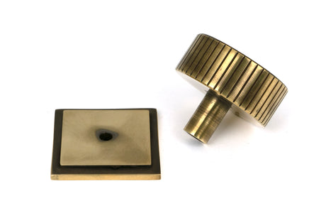 From The Anvil - Aged Brass Judd Cabinet Knob - 38mm (Square) | Sku. 50385 | Trade Door Handles.
