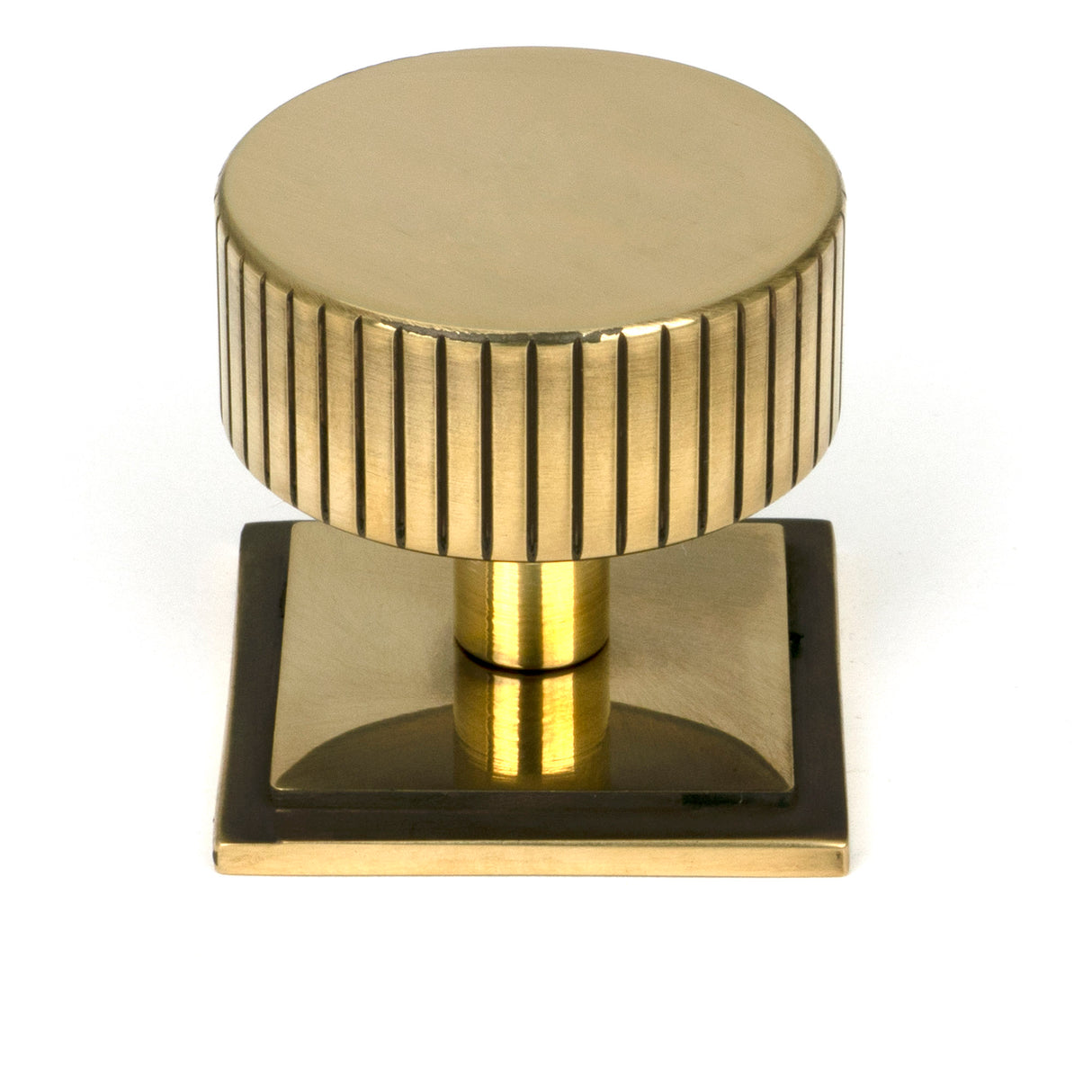 From The Anvil - Aged Brass Judd Cabinet Knob - 38mm (Square) | Sku. 50385 | Trade Door Handles.