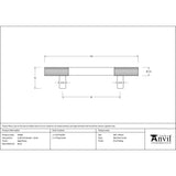 From The Anvil - Aged Brass Judd Pull Handle - Small | Sku. 50386 | Trade Door Handles.