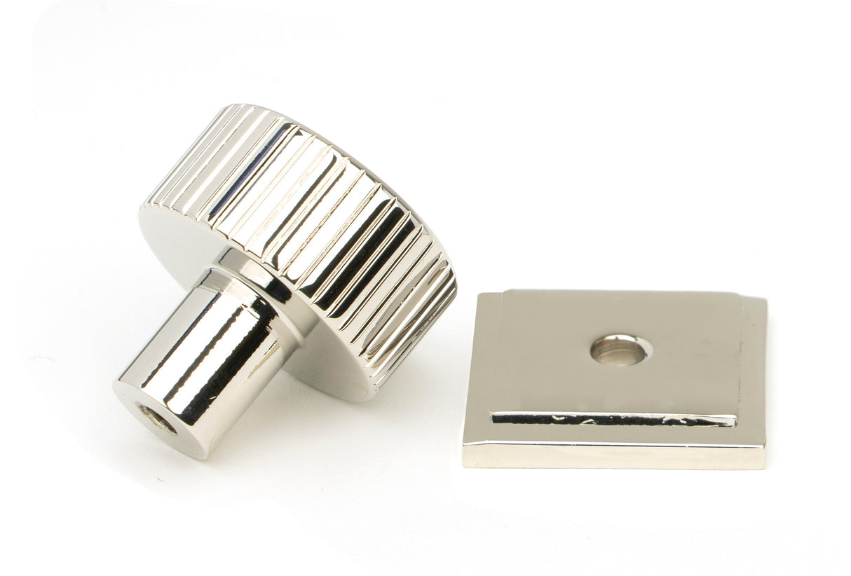 From The Anvil - Polished Nickel Judd Cabinet Knob - 25mm (Plain) | Sku. 50389 | Trade Door Handles.