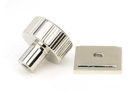 From The Anvil - Polished Nickel Judd Cabinet Knob - 25mm (Plain) | Sku. 50389 | Trade Door Handles.
