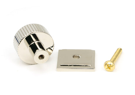 From The Anvil - Polished Nickel Judd Cabinet Knob - 25mm (Plain) | Sku. 50389 | Trade Door Handles.