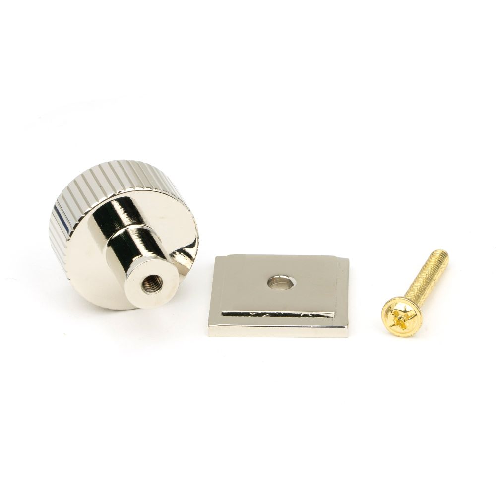 From The Anvil - Polished Nickel Judd Cabinet Knob - 25mm (Plain) | Sku. 50389 | Trade Door Handles.