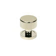 From The Anvil - Polished Nickel Judd Cabinet Knob - 25mm (Plain) | Sku. 50389 | Trade Door Handles.