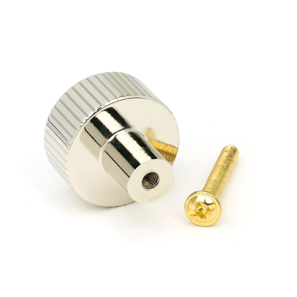 From The Anvil - Polished Nickel Judd Cabinet Knob - 25mm (No rose) | Sku. 50390 | Trade Door Handles.