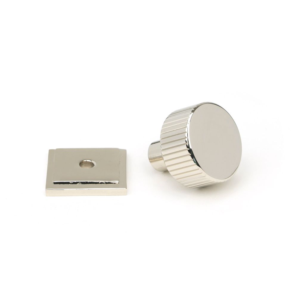 From The Anvil - Polished Nickel Judd Cabinet Knob - 25mm (Square) | Sku. 50391 | Trade Door Handles.