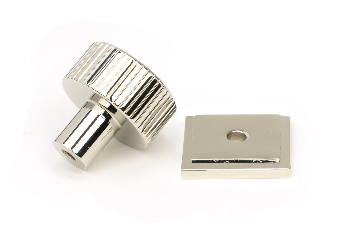From The Anvil - Polished Nickel Judd Cabinet Knob - 25mm (Square) | Sku. 50391 | Trade Door Handles.