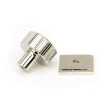 From The Anvil - Polished Nickel Judd Cabinet Knob - 25mm (Square) | Sku. 50391 | Trade Door Handles.