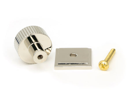 From The Anvil - Polished Nickel Judd Cabinet Knob - 25mm (Square) | Sku. 50391 | Trade Door Handles.