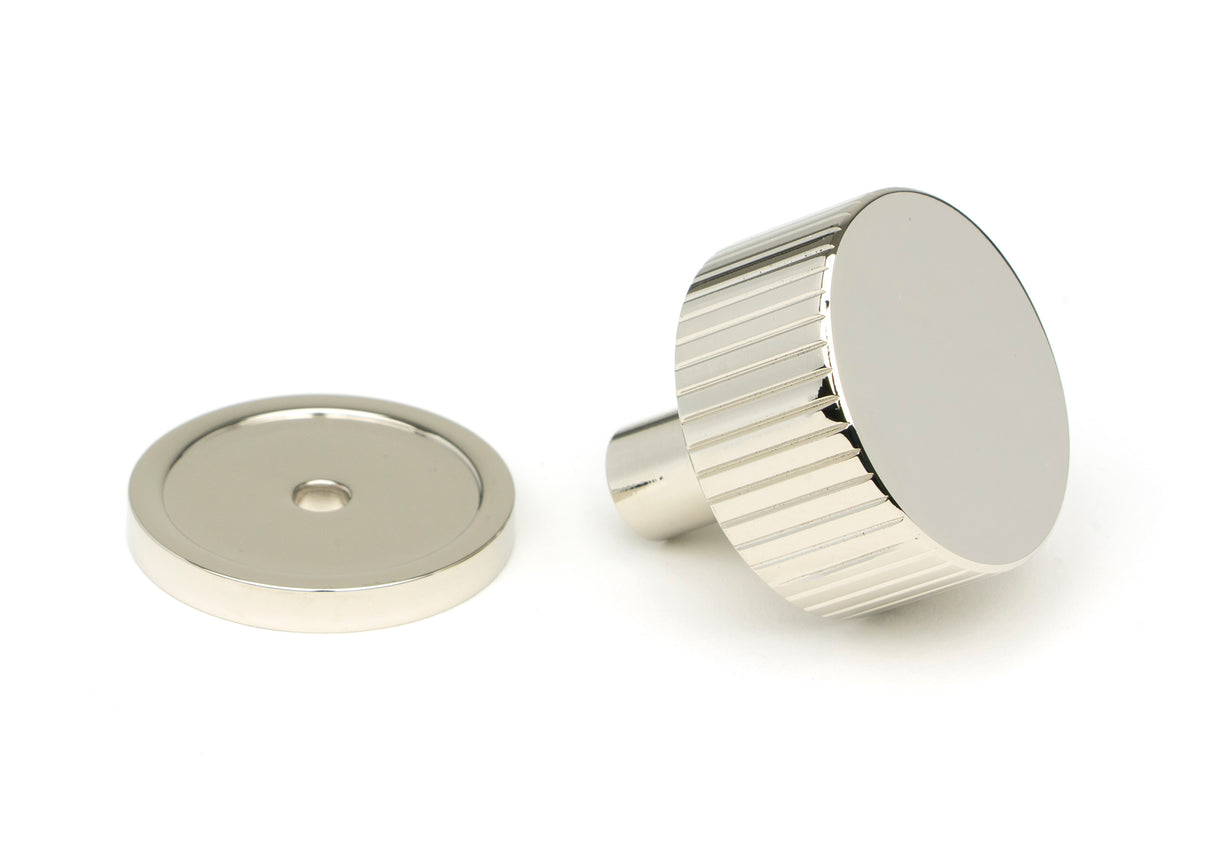 From The Anvil - Polished Nickel Judd Cabinet Knob - 32mm (Plain) | Sku. 50392 | Trade Door Handles.