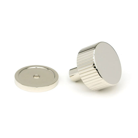 From The Anvil - Polished Nickel Judd Cabinet Knob - 32mm (Plain) | Sku. 50392 | Trade Door Handles.