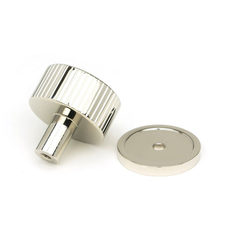 From The Anvil - Polished Nickel Judd Cabinet Knob - 32mm (Plain) | Sku. 50392 | Trade Door Handles.