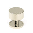 From The Anvil - Polished Nickel Judd Cabinet Knob - 32mm (Plain) | Sku. 50392 | Trade Door Handles.