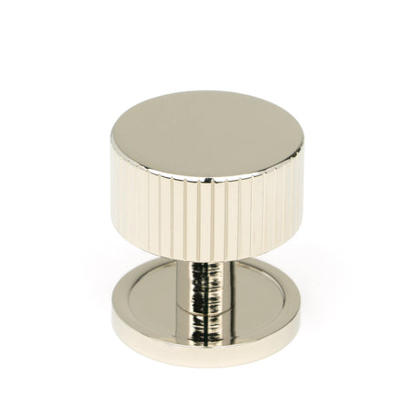 From The Anvil - Polished Nickel Judd Cabinet Knob - 32mm (Plain) | Sku. 50392 | Trade Door Handles.