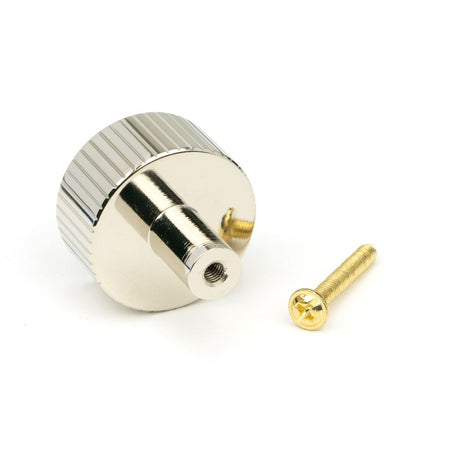 From The Anvil - Polished Nickel Judd Cabinet Knob - 32mm (No rose) | Sku. 50393 | Trade Door Handles.
