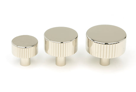 From The Anvil - Polished Nickel Judd Cabinet Knob - 32mm (No rose) | Sku. 50393 | Trade Door Handles.