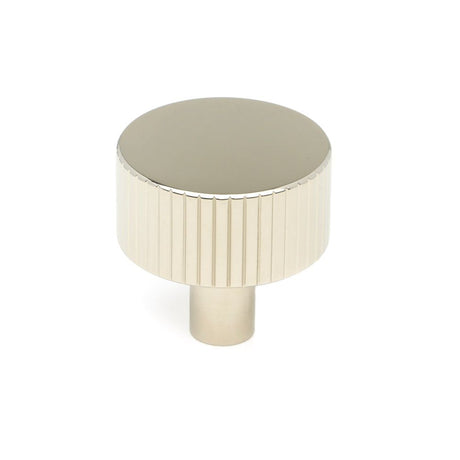 From The Anvil - Polished Nickel Judd Cabinet Knob - 32mm (No rose) | Sku. 50393 | Trade Door Handles.