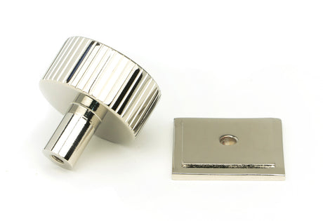 From The Anvil - Polished Nickel Judd Cabinet Knob - 32mm (Square) | Sku. 50394 | Trade Door Handles.