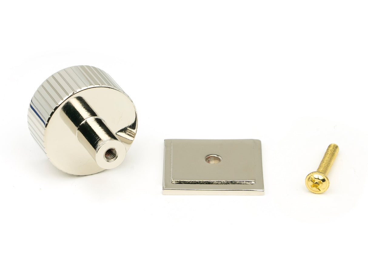 From The Anvil - Polished Nickel Judd Cabinet Knob - 32mm (Square) | Sku. 50394 | Trade Door Handles.