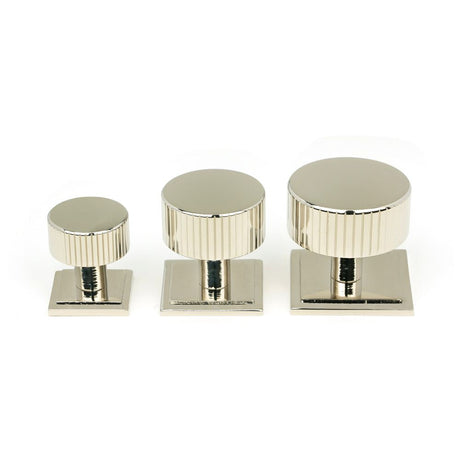 From The Anvil - Polished Nickel Judd Cabinet Knob - 32mm (Square) | Sku. 50394 | Trade Door Handles.