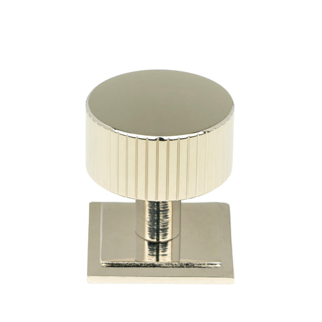 From The Anvil - Polished Nickel Judd Cabinet Knob - 32mm (Square) | Sku. 50394 | Trade Door Handles.