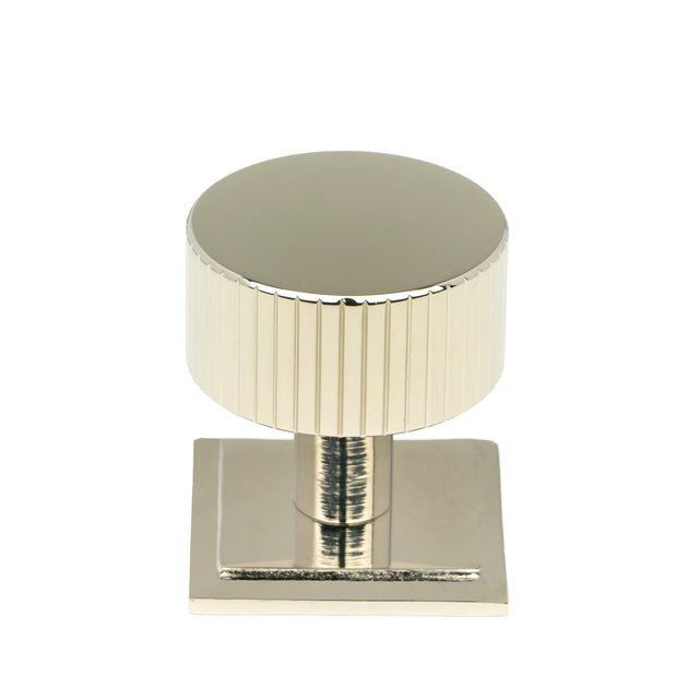 From The Anvil - Polished Nickel Judd Cabinet Knob - 32mm (Square) | Sku. 50394 | Trade Door Handles.