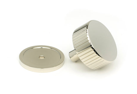 From The Anvil - Polished Nickel Judd Cabinet Knob - 38mm (Plain) | Sku. 50395 | Trade Door Handles.