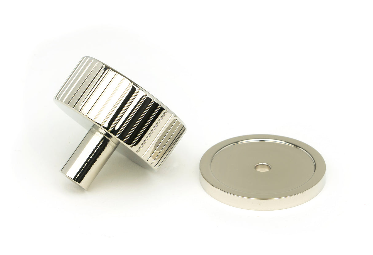 From The Anvil - Polished Nickel Judd Cabinet Knob - 38mm (Plain) | Sku. 50395 | Trade Door Handles.