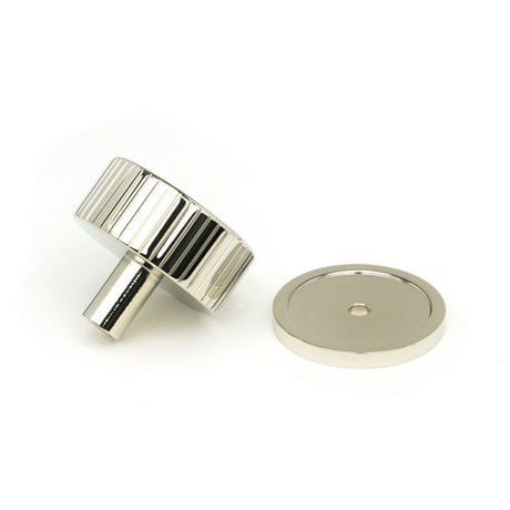 From The Anvil - Polished Nickel Judd Cabinet Knob - 38mm (Plain) | Sku. 50395 | Trade Door Handles.
