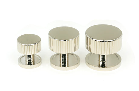 From The Anvil - Polished Nickel Judd Cabinet Knob - 38mm (Plain) | Sku. 50395 | Trade Door Handles.
