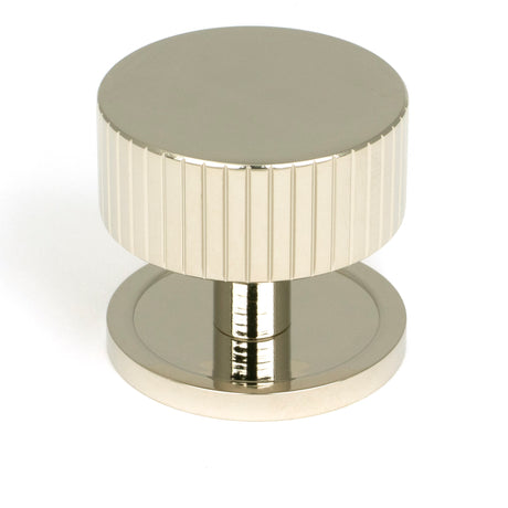 From The Anvil - Polished Nickel Judd Cabinet Knob - 38mm (Plain) | Sku. 50395 | Trade Door Handles.