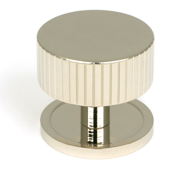 From The Anvil - Polished Nickel Judd Cabinet Knob - 38mm (Plain) | Sku. 50395 | Trade Door Handles.
