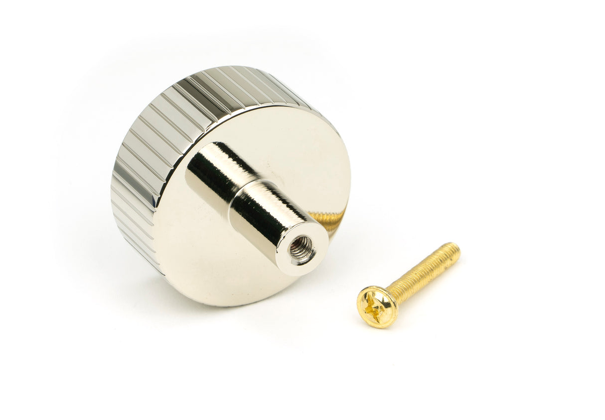 From The Anvil - Polished Nickel Judd Cabinet Knob - 38mm (No rose) | Sku. 50396 | Trade Door Handles.