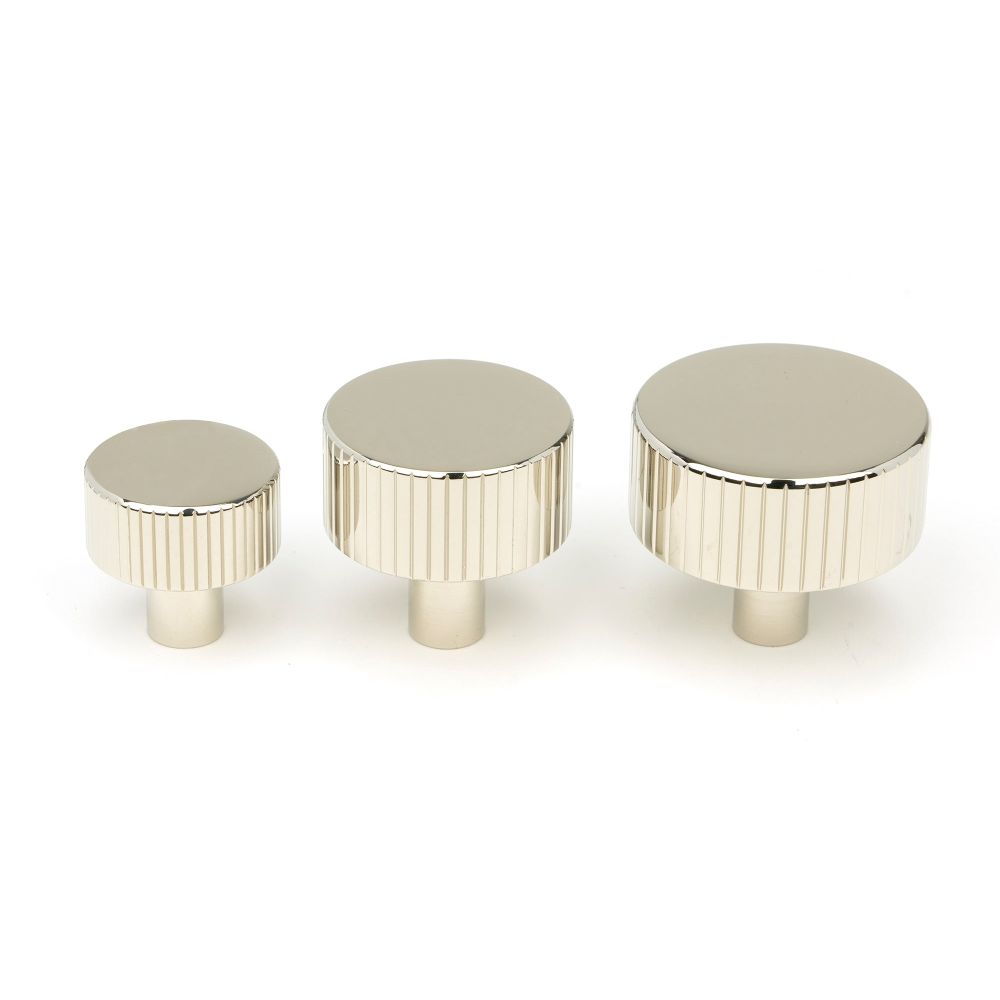 From The Anvil - Polished Nickel Judd Cabinet Knob - 38mm (No rose) | Sku. 50396 | Trade Door Handles.