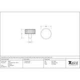 From The Anvil - Polished Nickel Judd Cabinet Knob - 38mm (No rose) | Sku. 50396 | Trade Door Handles.