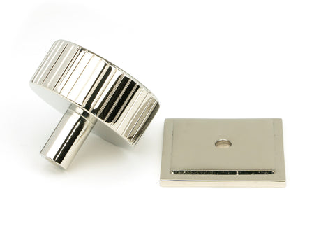 From The Anvil - Polished Nickel Judd Cabinet Knob - 38mm (Square) | Sku. 50397 | Trade Door Handles.
