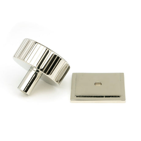 From The Anvil - Polished Nickel Judd Cabinet Knob - 38mm (Square) | Sku. 50397 | Trade Door Handles.