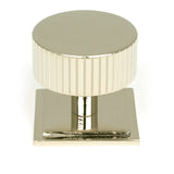 From The Anvil - Polished Nickel Judd Cabinet Knob - 38mm (Square) | Sku. 50397 | Trade Door Handles.