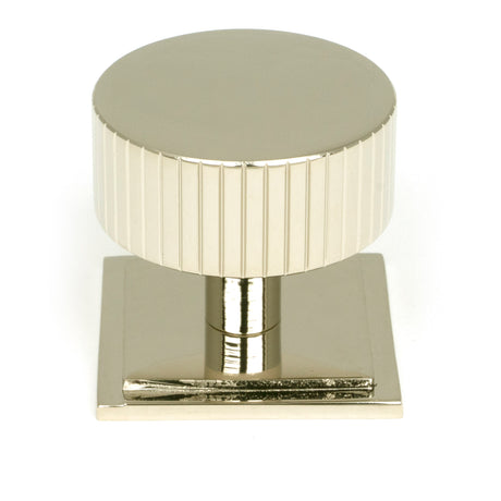 From The Anvil - Polished Nickel Judd Cabinet Knob - 38mm (Square) | Sku. 50397 | Trade Door Handles.