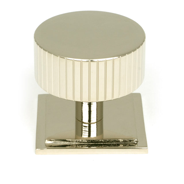 From The Anvil - Polished Nickel Judd Cabinet Knob - 38mm (Square) | Sku. 50397 | Trade Door Handles.