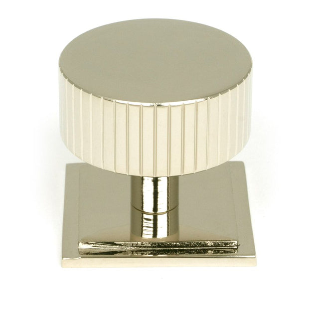 From The Anvil - Polished Nickel Judd Cabinet Knob - 38mm (Square) | Sku. 50397 | Trade Door Handles.