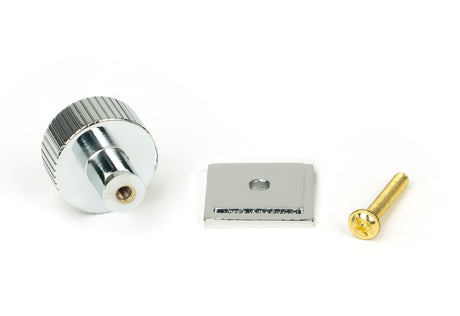From The Anvil - Polished Chrome Judd Cabinet Knob - 25mm (Square) | Sku. 50402 | Trade Door Handles.